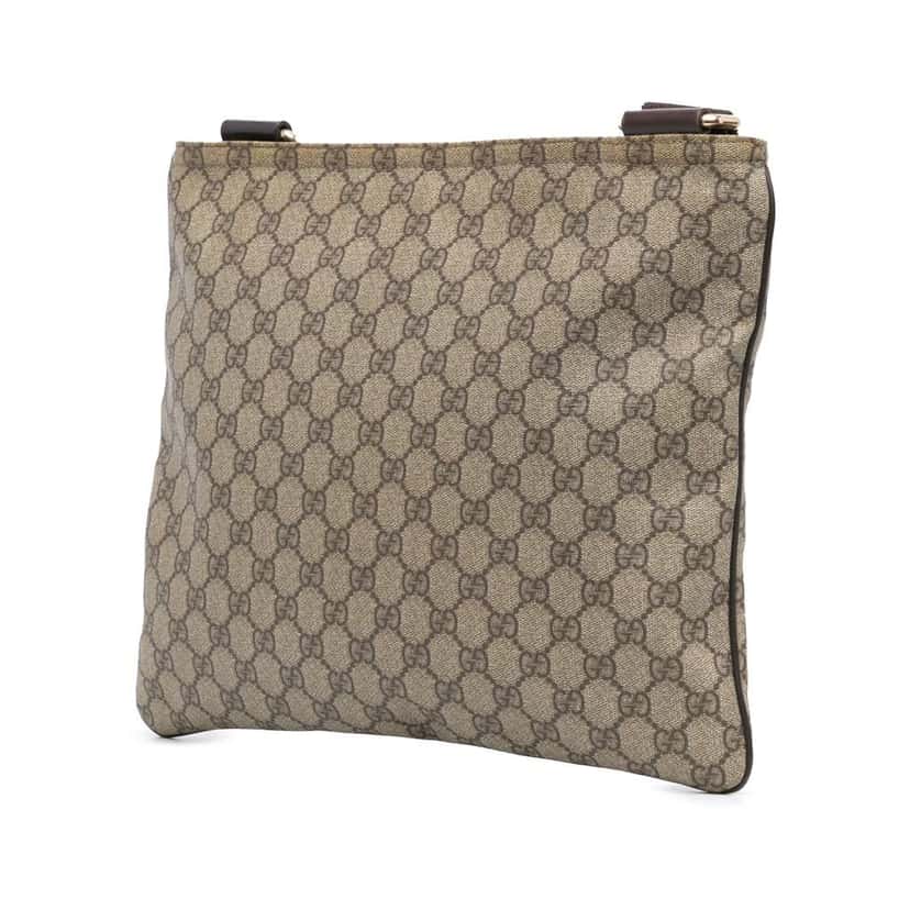Gucci GG Supreme Crossbody Brown Canvas Good condition - Back View