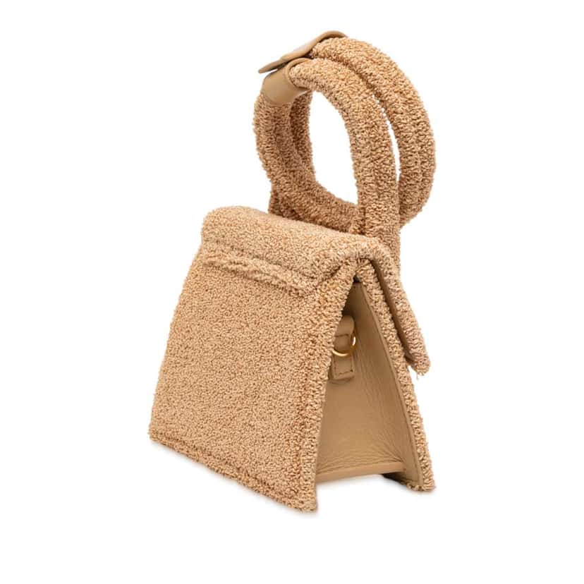 Jacquemus Boucle Raffia Le Chiquito Noeud Brown Very good condition - Back View
