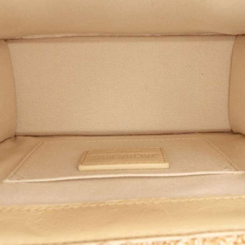 Jacquemus Boucle Raffia Le Chiquito Noeud Brown Very good condition - Model View
