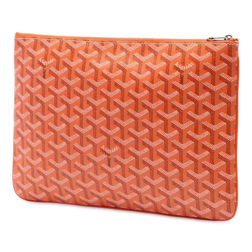 Goyard Goyardine Senat MM Orange Canvas Good condition - Back View