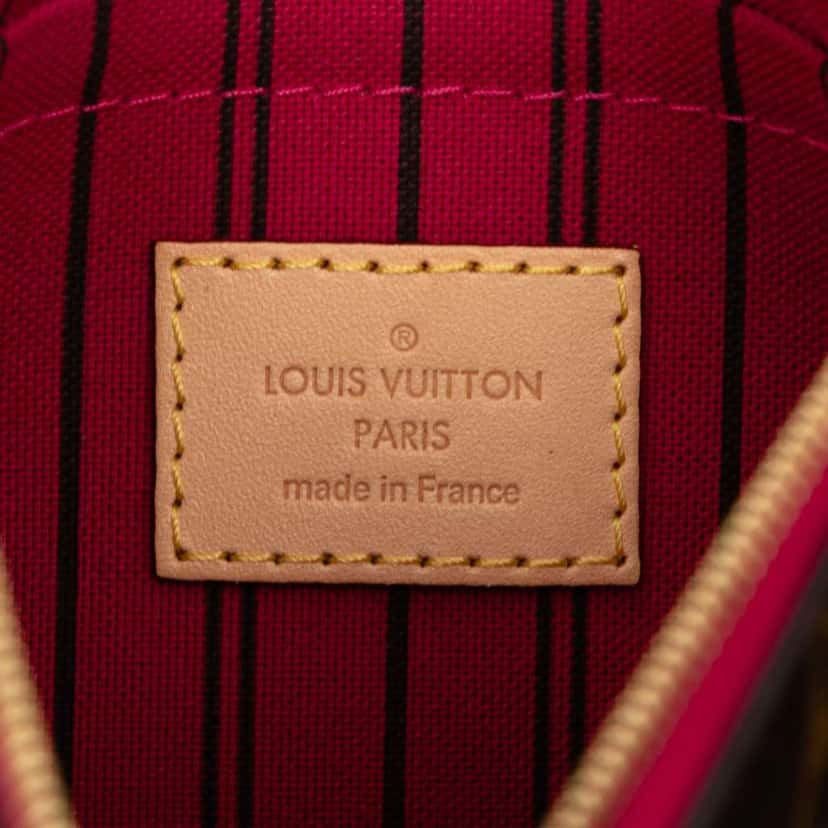 Louis Vuitton Monogram Neverfull Pouch PM Brown Very good condition - Box View