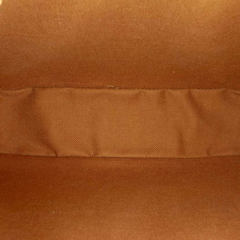 Celine Small Triomphe Coated Canvas Logo Camera Bag Brown Canvas Good condition - Model View