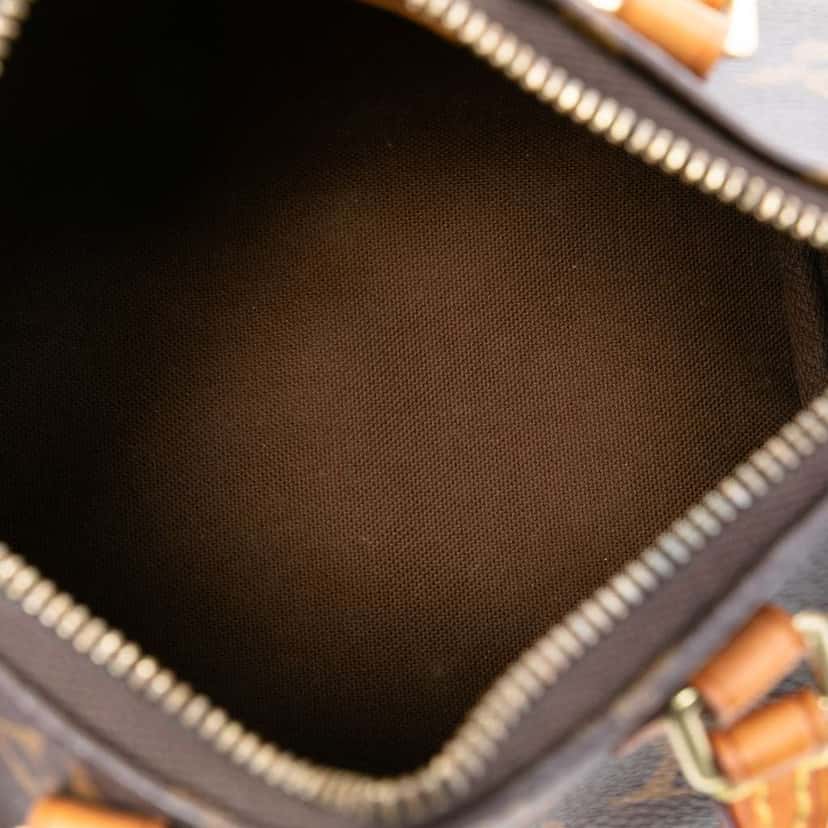 Louis Vuitton Monogram Nano Speedy Bandouliere Brown Good condition - Model View