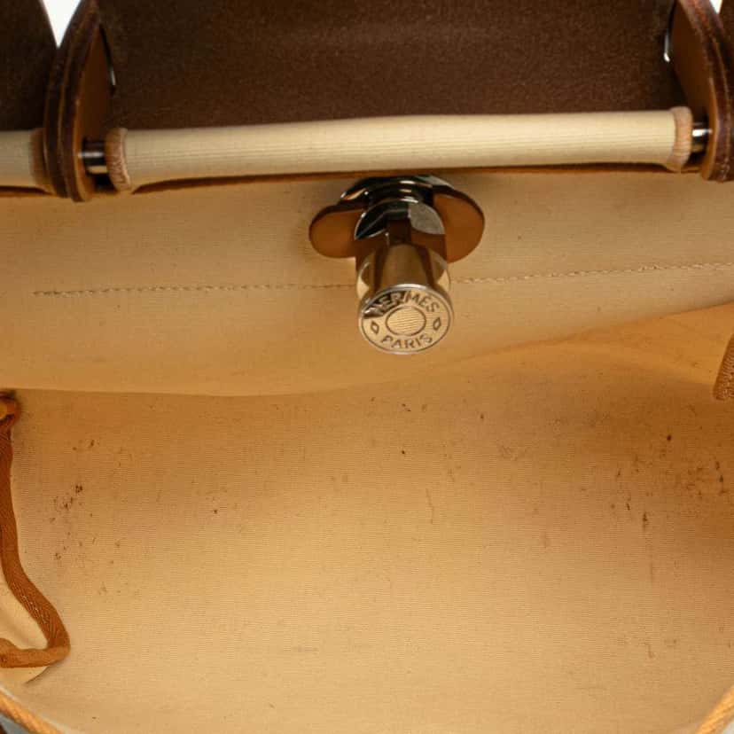 Hermès Toile Herbag Zip 31 Brown Canvas Good condition - Model View