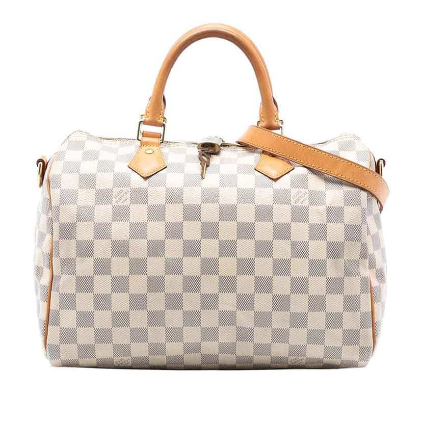 Louis Vuitton Damier Azur Speedy Bandouliere 30 White Good condition - Front View