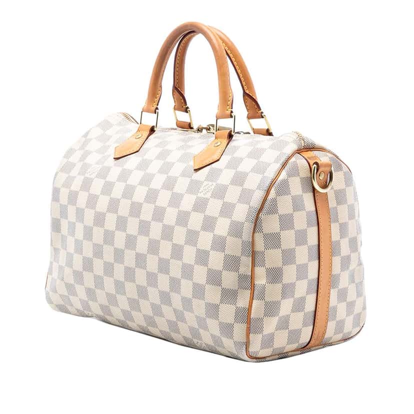 Louis Vuitton Damier Azur Speedy Bandouliere 30 White Good condition - Back View