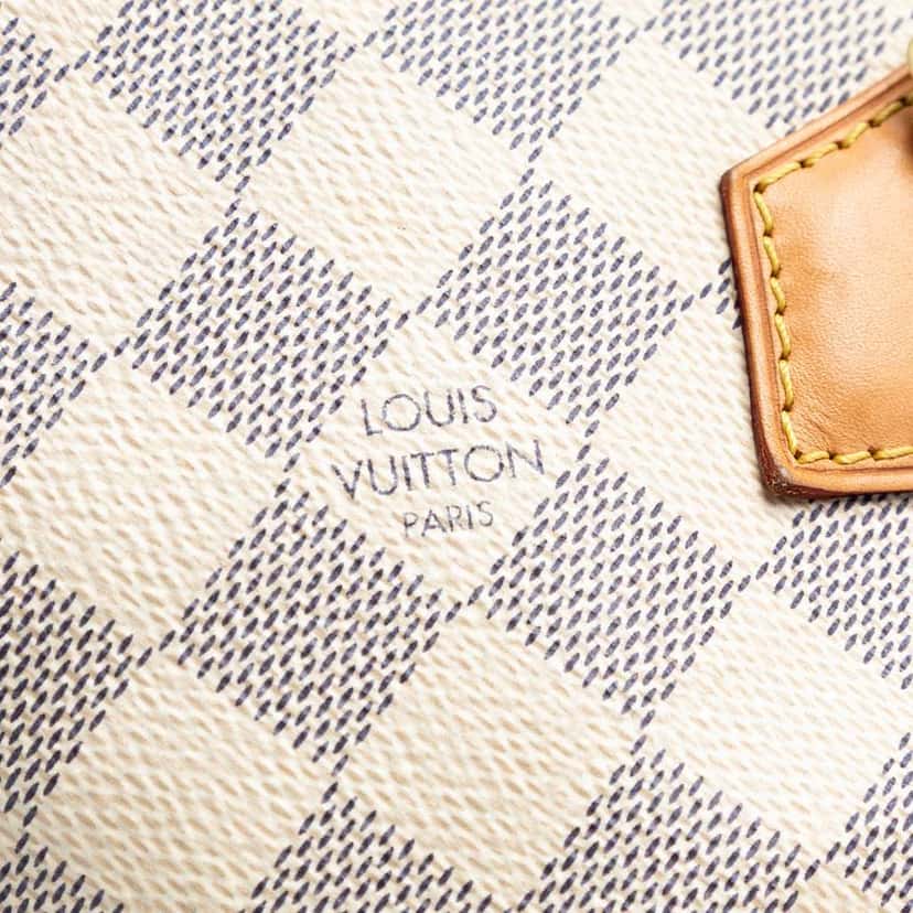 Louis Vuitton Damier Azur Speedy Bandouliere 30 White Good condition - Box View