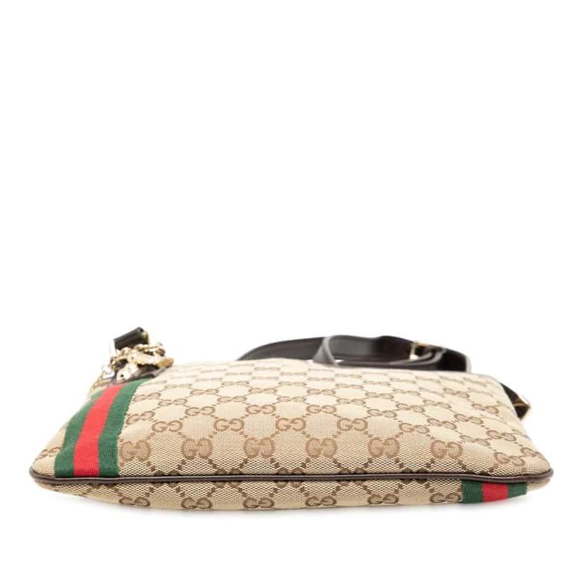 Gucci GG Canvas Jolicoeur Crossbody Brown Canvas Good condition - Inside View