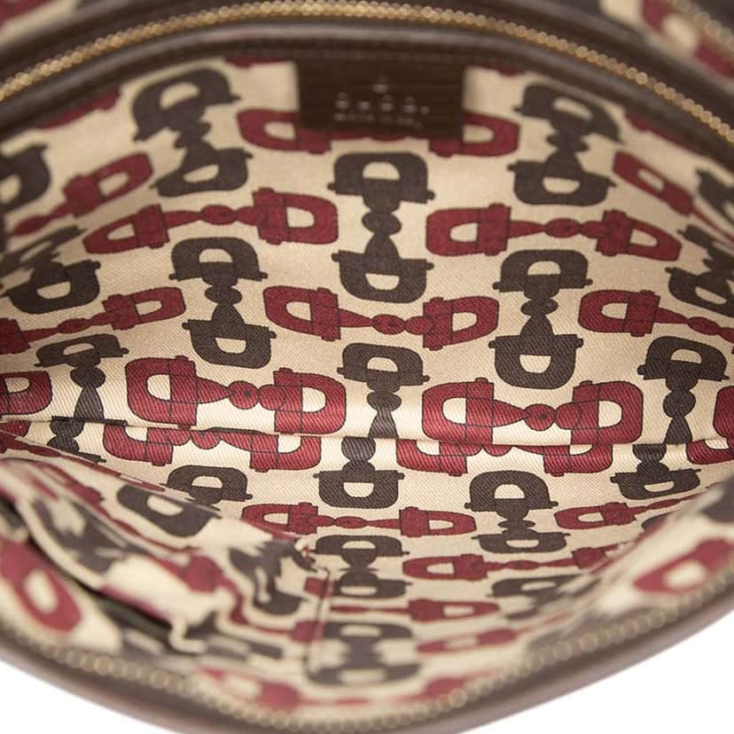 Gucci GG Canvas Jolicoeur Crossbody Brown Canvas Good condition - Model View