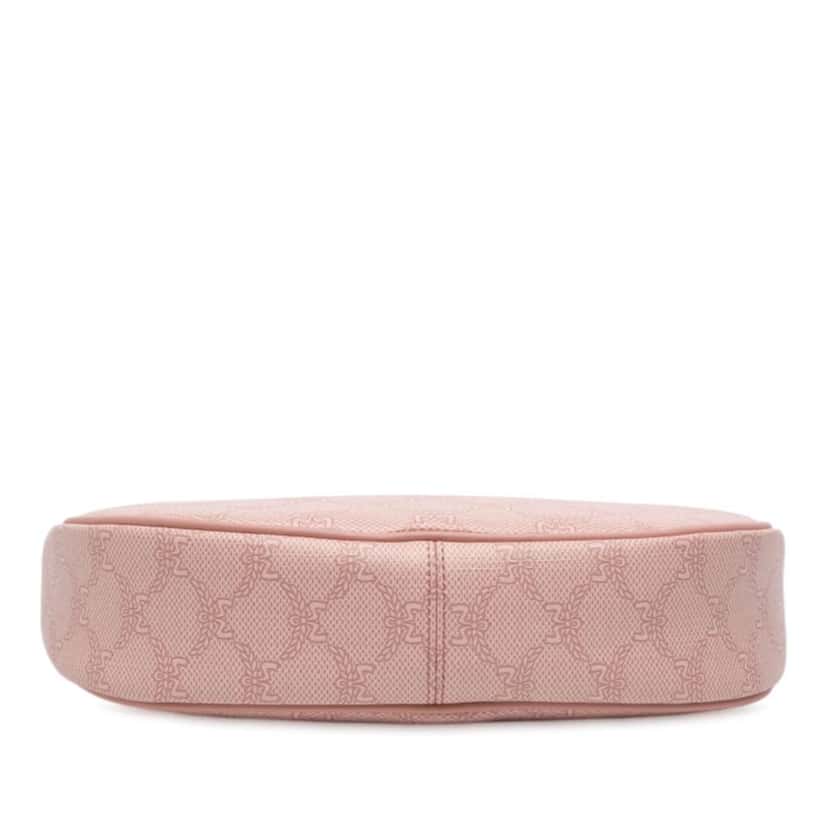 Mcm Small Lauretos Coated Canvas Himmel Ascending Moon Hobo Pink Canvas Good condition - Inside View