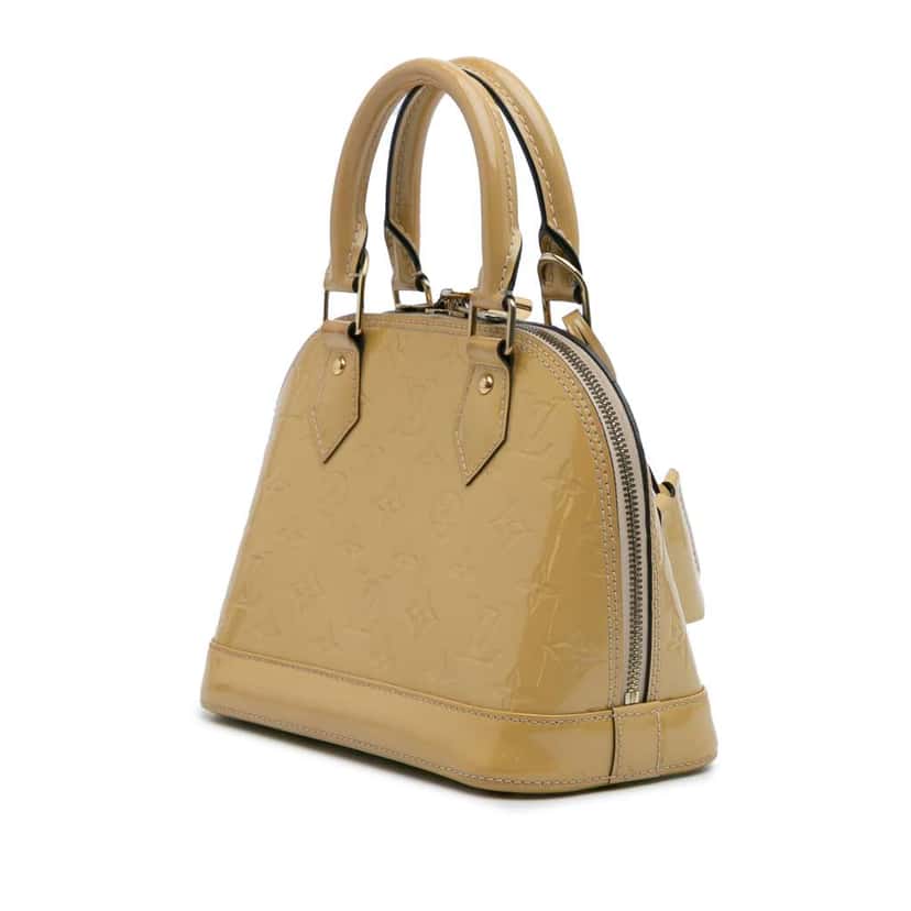 Louis Vuitton Monogram Vernis Alma BB Brown Leather Good condition - Back View