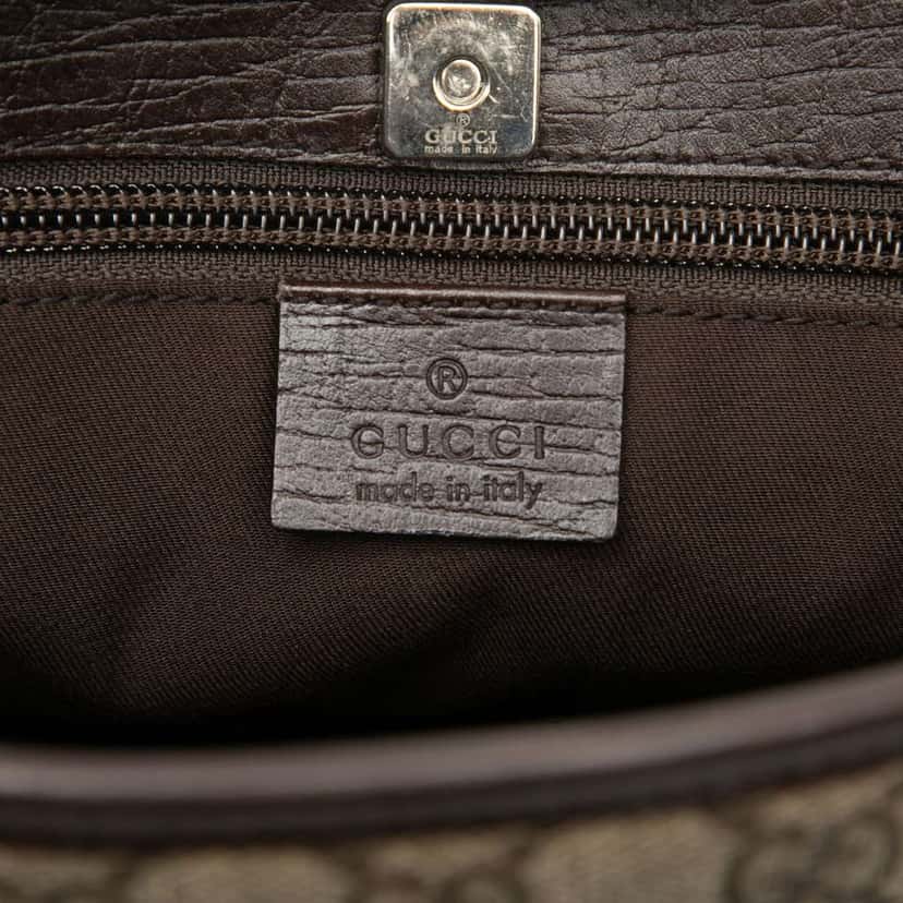 Gucci Medium GG Supreme Joy Tote Brown Canvas Good condition - Box View