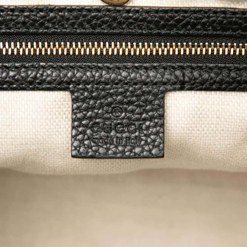 Gucci Medium Leather Soho Chain Tote Black Leather Good condition - Box View