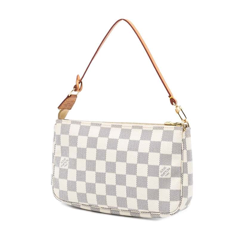 Louis Vuitton Damier Azur Pochette Accessoires White Good condition - Back View