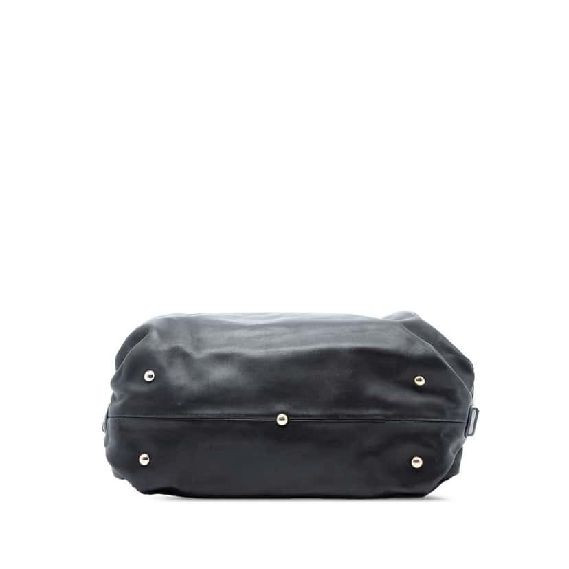 Gucci Leather Bridle Satchel Black Leather Good condition - Inside View