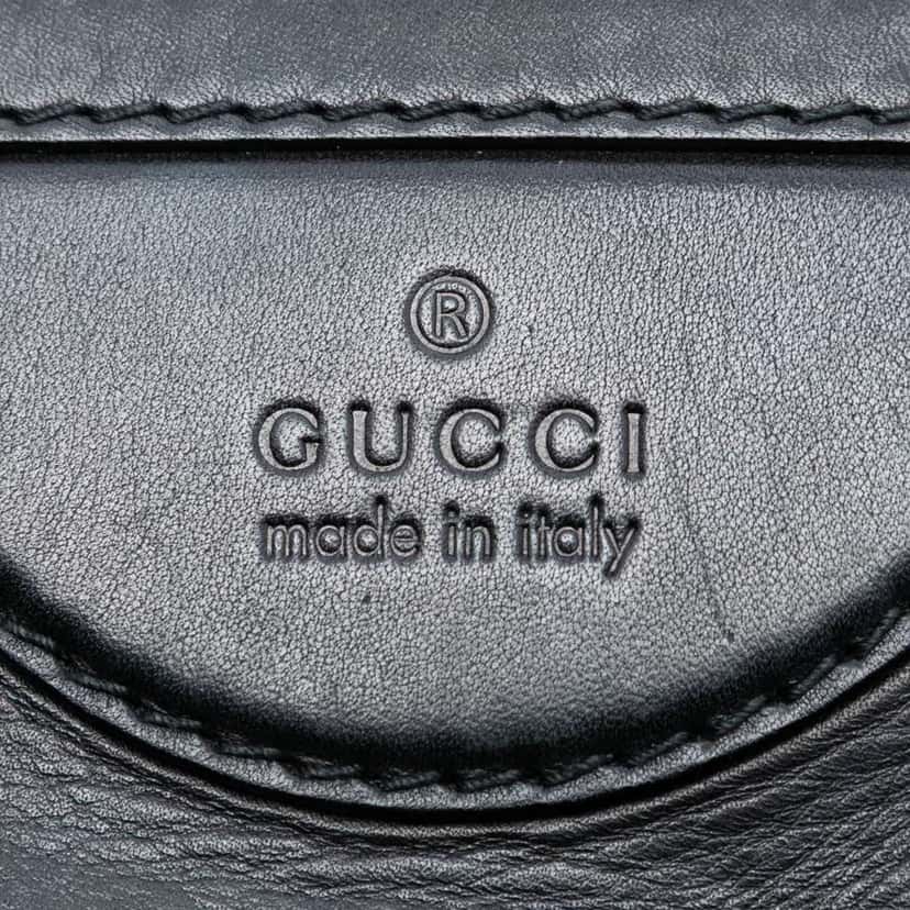 Gucci Leather Bridle Satchel Black Leather Good condition - Box View
