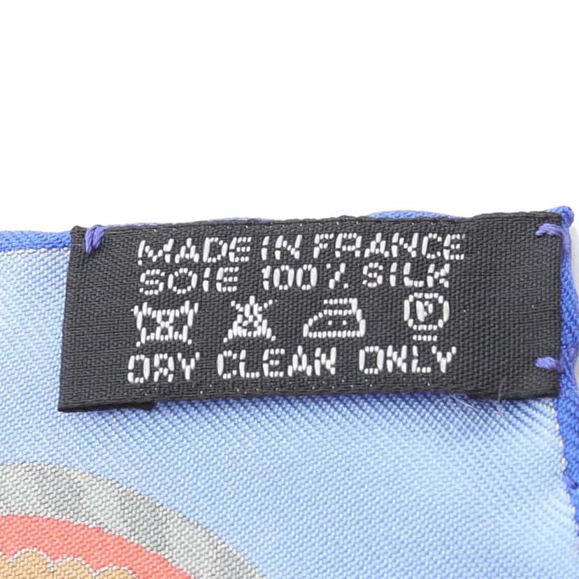 Hermès Sous L Egide de Mars Silk Scarf 90 Black Silk Good condition - Back View