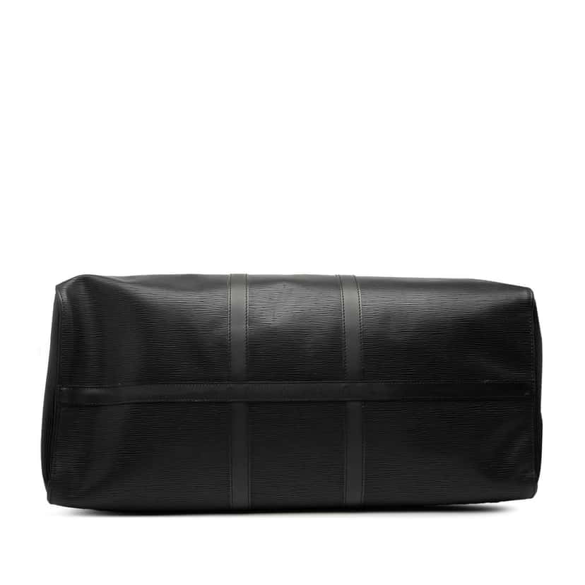 Louis Vuitton Epi Keepall 55 Black Leather Good condition - Inside View