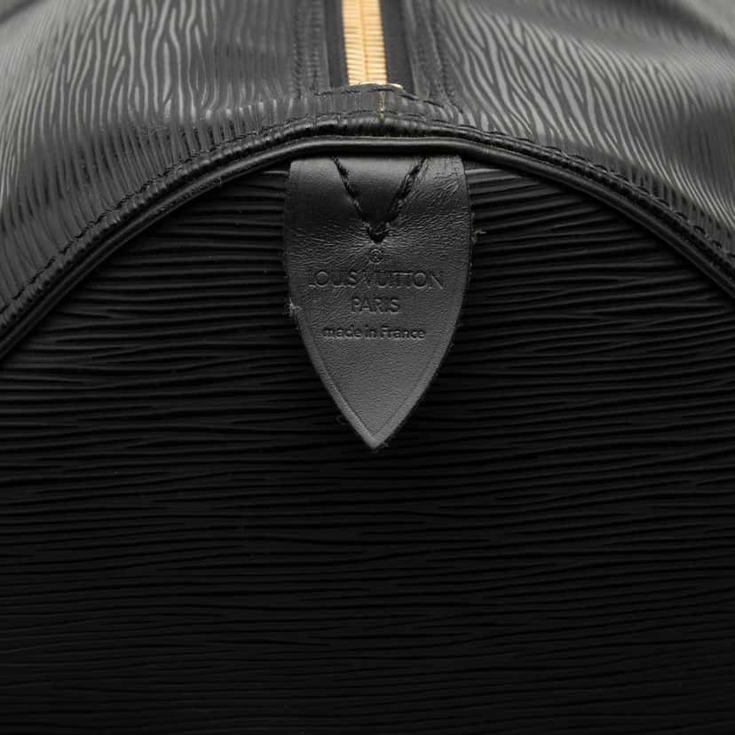 Louis Vuitton Epi Keepall 55 Black Leather Good condition - Box View
