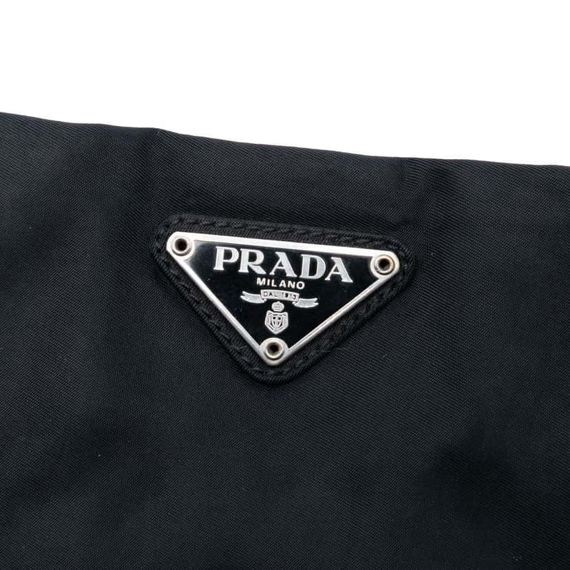 Prada Tessuto Open Top Crossbody Black Good condition - Box View
