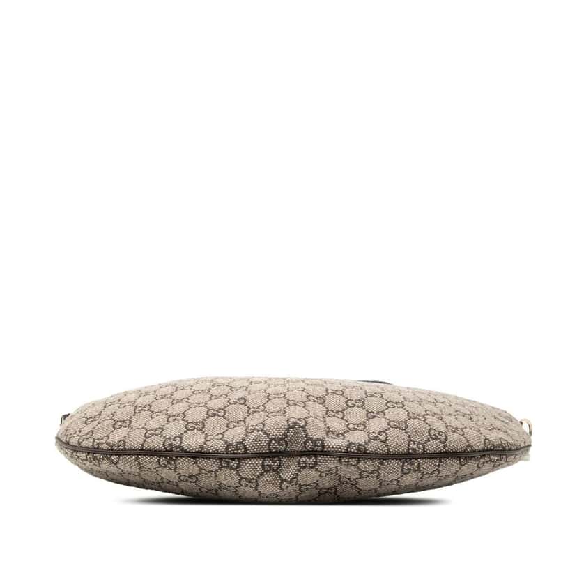 Gucci GG Tweed Half Moon Hobo Grey Tweed Good condition - Inside View