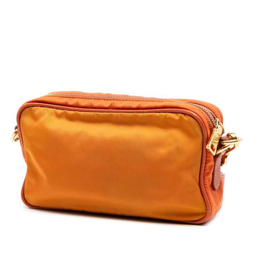 Prada Small Tessuto Front Pocket Camera Bag Orange Good condition - Back View