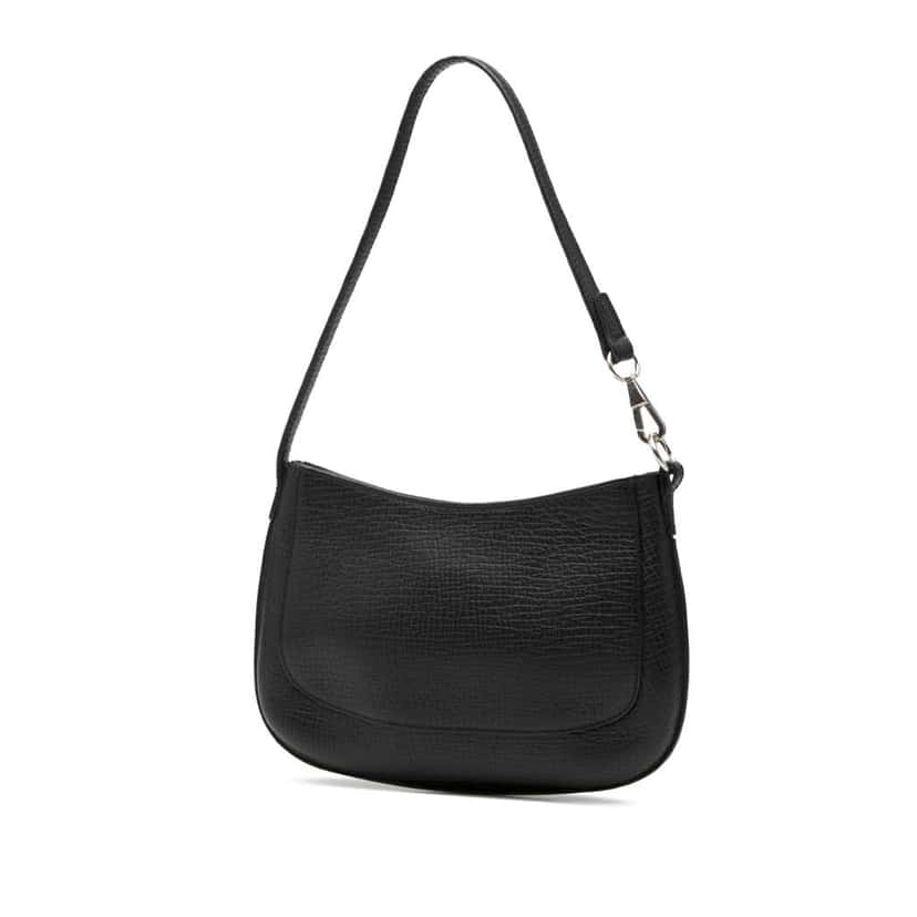 Loewe Leather Shoulder Bag Black Leather Good condition - Back View