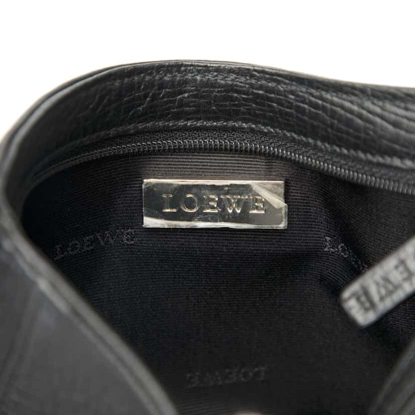 Loewe Leather Shoulder Bag Black Leather Good condition - Box View