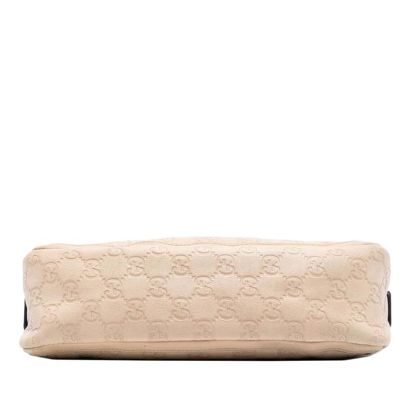 Gucci Guccissima Abbey D Ring Pochette Brown Leather Good condition - Inside View