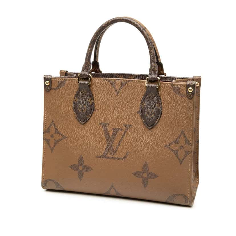 Louis Vuitton Monogram Reverse Giant OnTheGo PM Brown Good condition - Back View