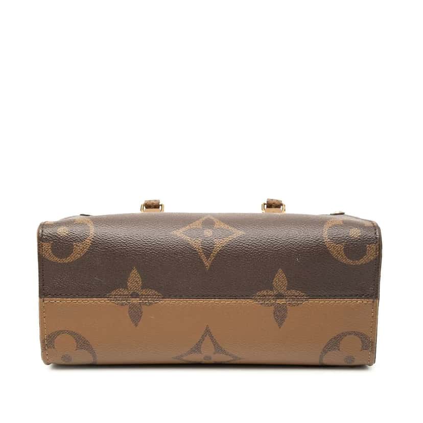 Louis Vuitton Monogram Reverse Giant OnTheGo PM Brown Good condition - Inside View