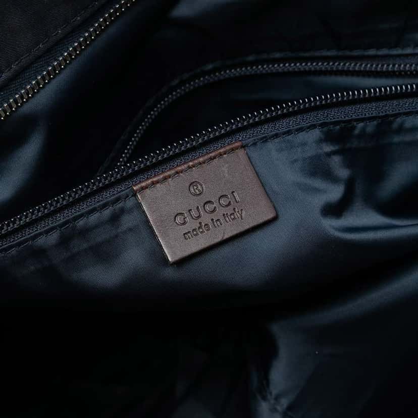 Gucci Diamante Web Nylon Tote Blue Very good condition - Box View