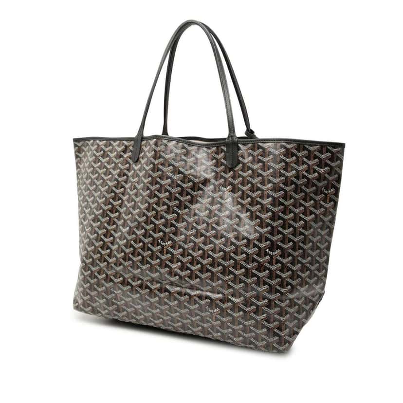 Goyard Goyardine Saint Louis GM Black Canvas Good condition - Back View