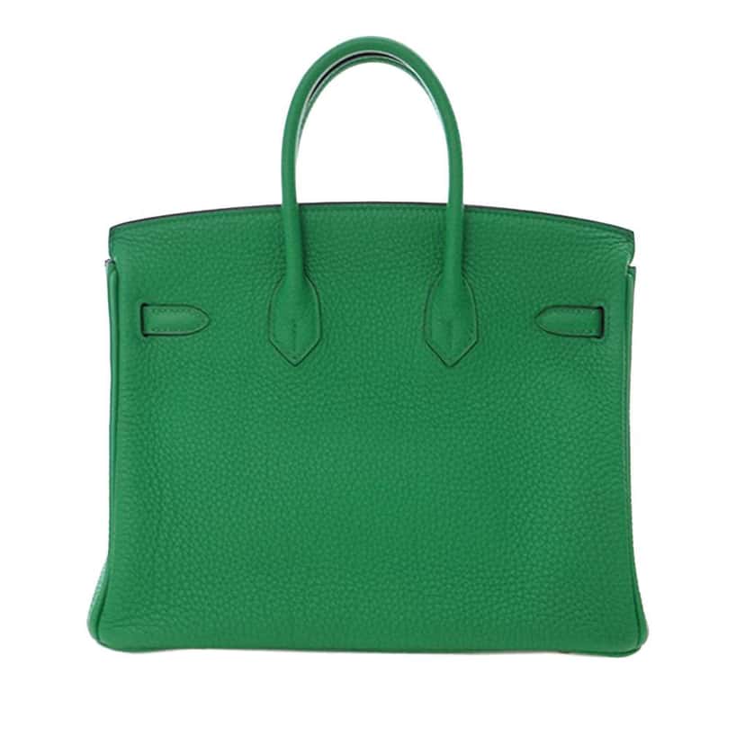 Hermès Togo Birkin Retourne 25 Green Leather Good condition - Model View