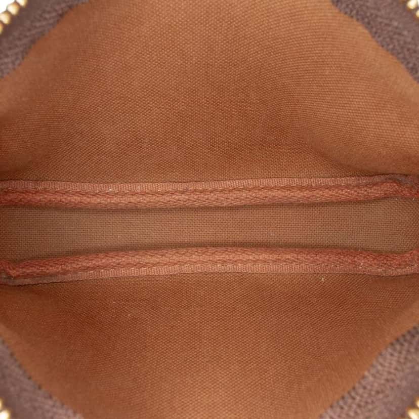 Louis Vuitton Monogram Mini Pochette Accessoires Brown Good condition - Model View