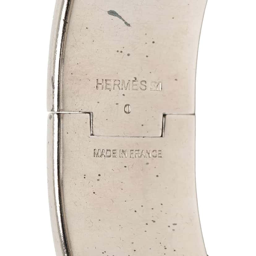 Hermès Wide Enamel Clic Clac H Bracelet PM Black Very good condition - Model View