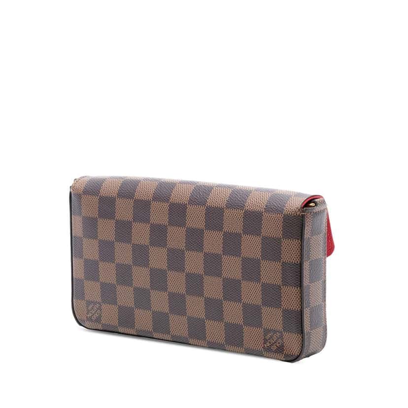 Louis Vuitton Damier Ebene Pochette Felicie Brown Good condition - Back View