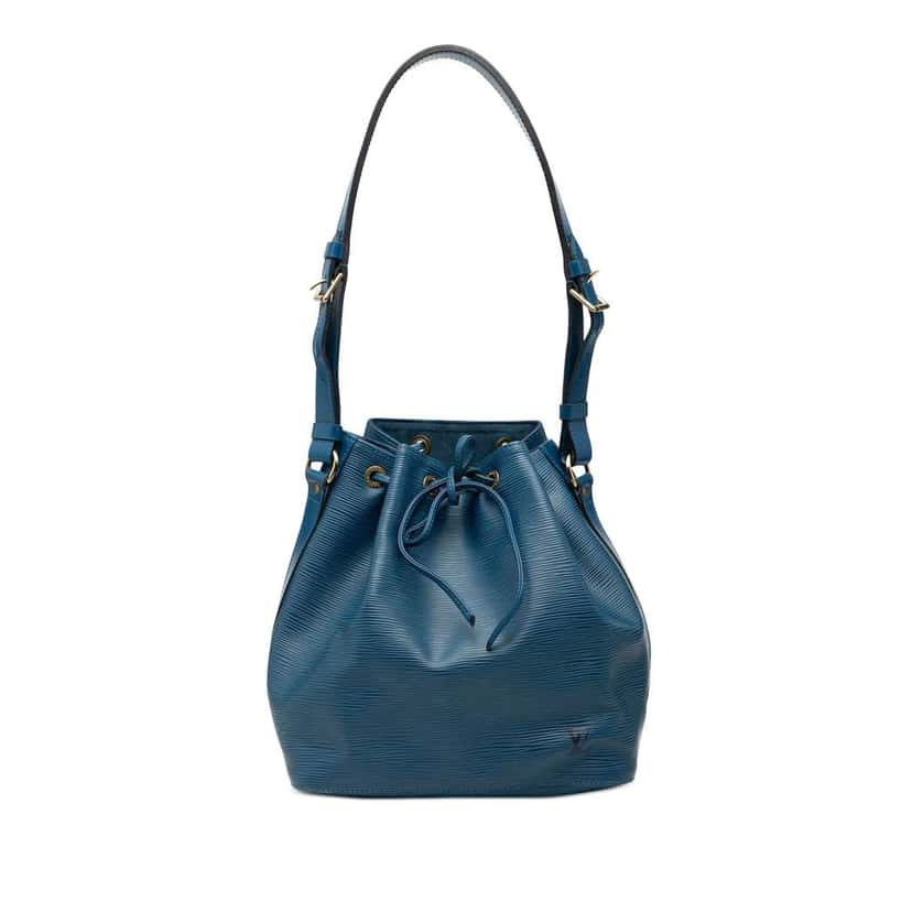 Louis Vuitton Epi Petit Noe Blue Leather Good condition - Front View