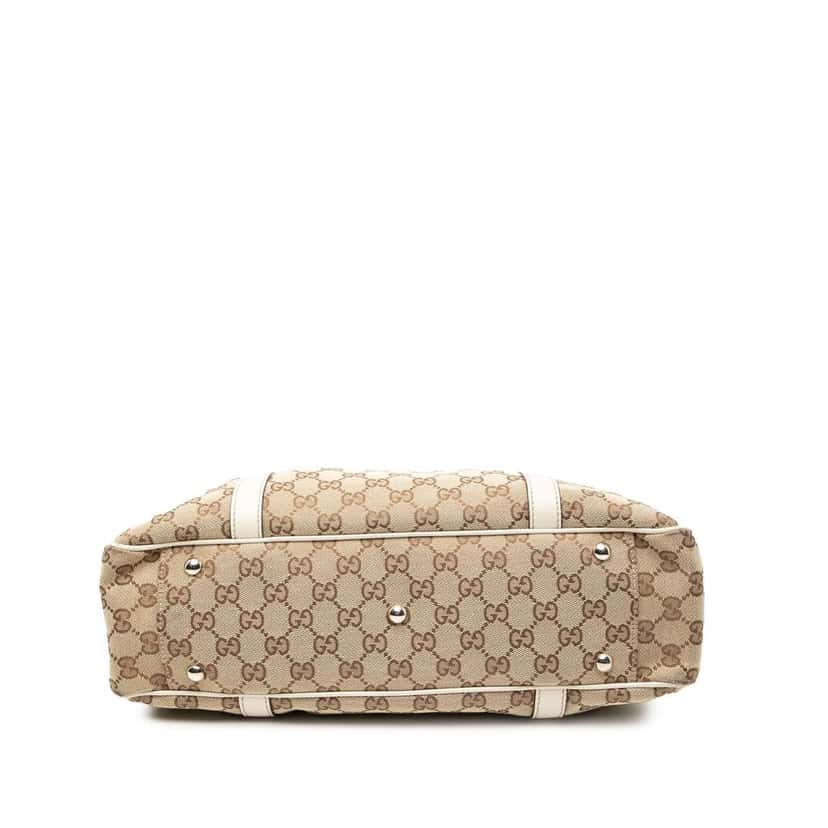 Gucci GG Canvas Twins Tote Brown Canvas Good condition - Inside View