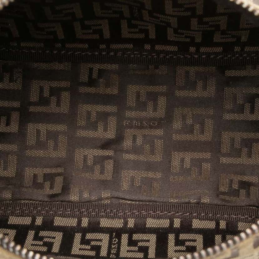 Fendi Zucchino Canvas Handbag Brown Canvas Good condition - Model View