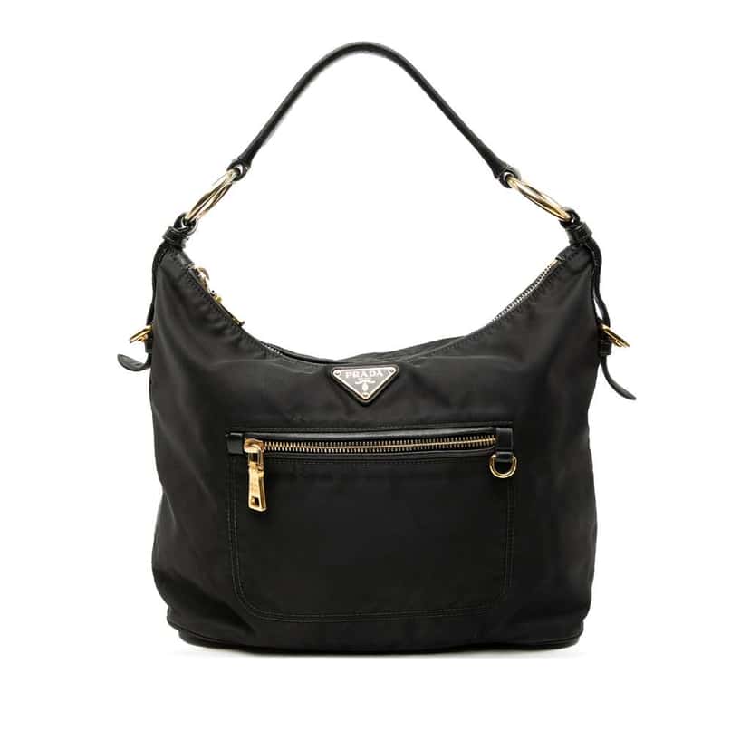 Prada Tessuto Shoulder Bag Black Good condition - Front View