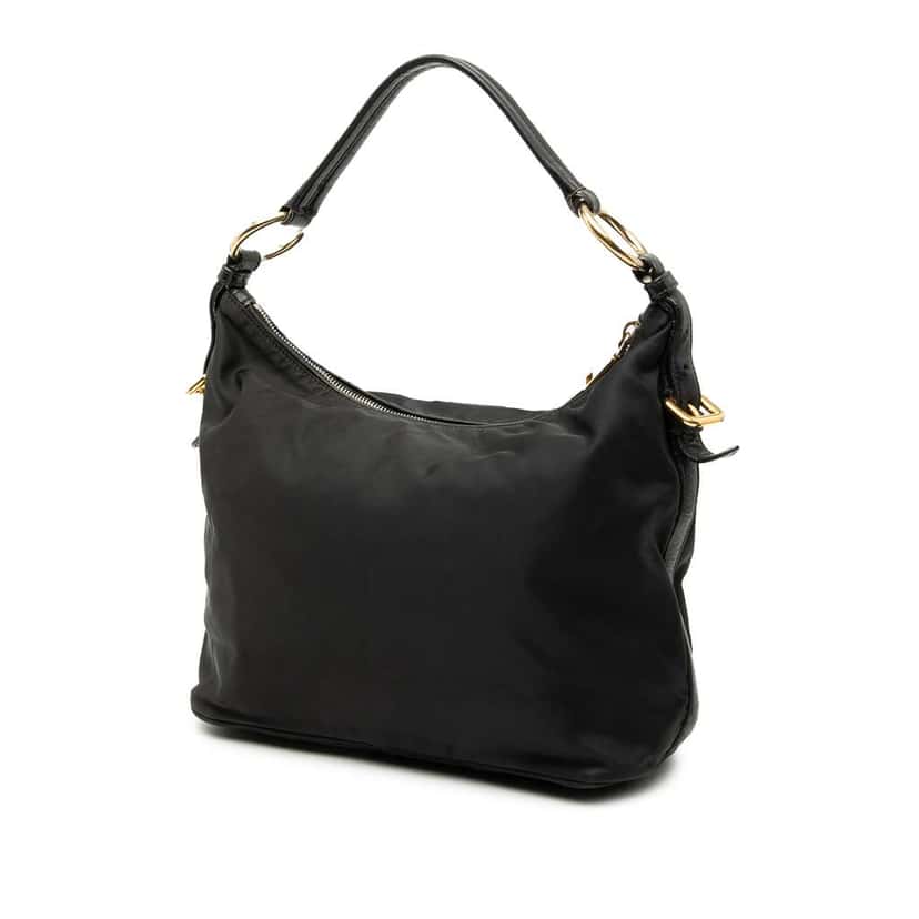 Prada Tessuto Shoulder Bag Black Good condition - Back View