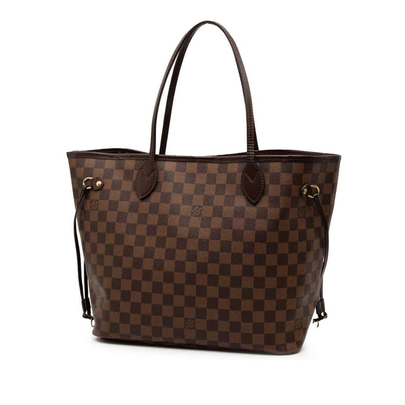 Louis Vuitton Damier Ebene Neverfull MM Brown Good condition - Back View