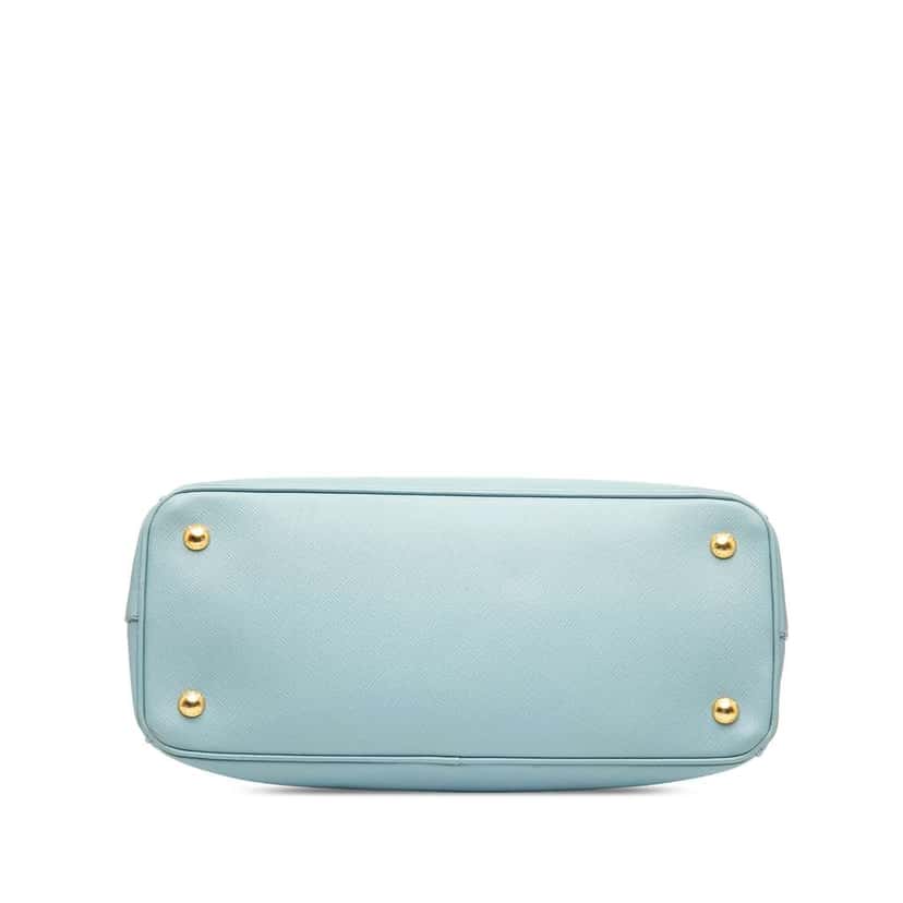 Prada Medium Saffiano Lux Galleria Satchel Blue Leather Very good condition - Inside View