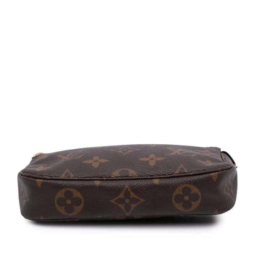 Louis Vuitton Monogram Mini Pochette Accessoires Brown Good condition - Inside View
