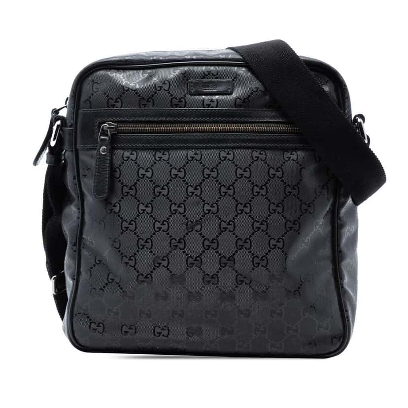 Gucci GG Imprime Crossbody Black Canvas Good condition - Front View