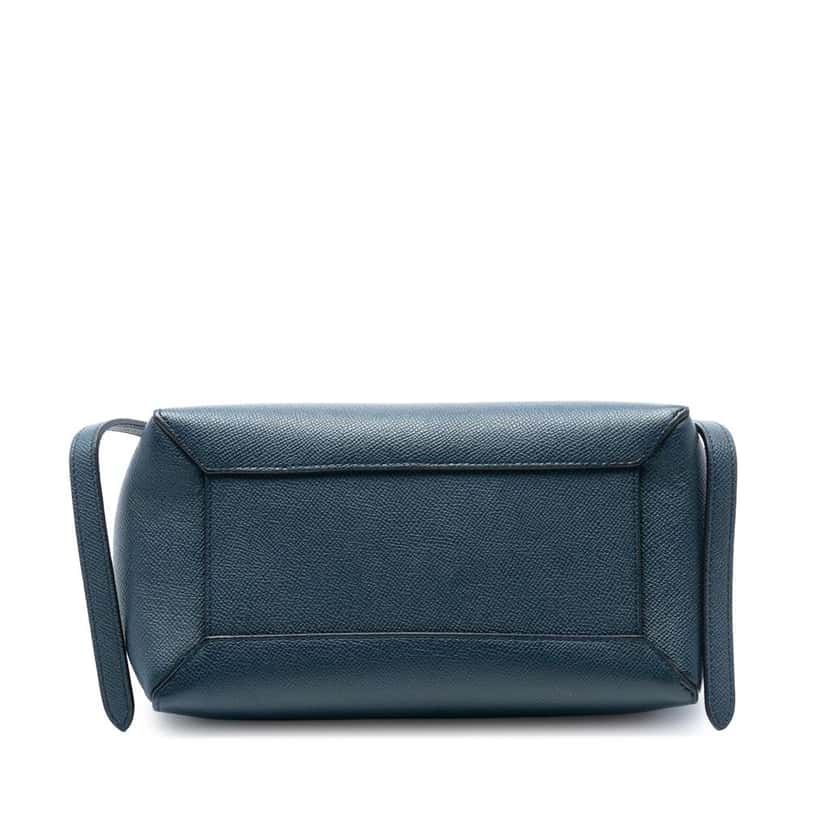 Celine Micro Grained Calfskin Belt Bag Blue Leather Good condition - Inside View