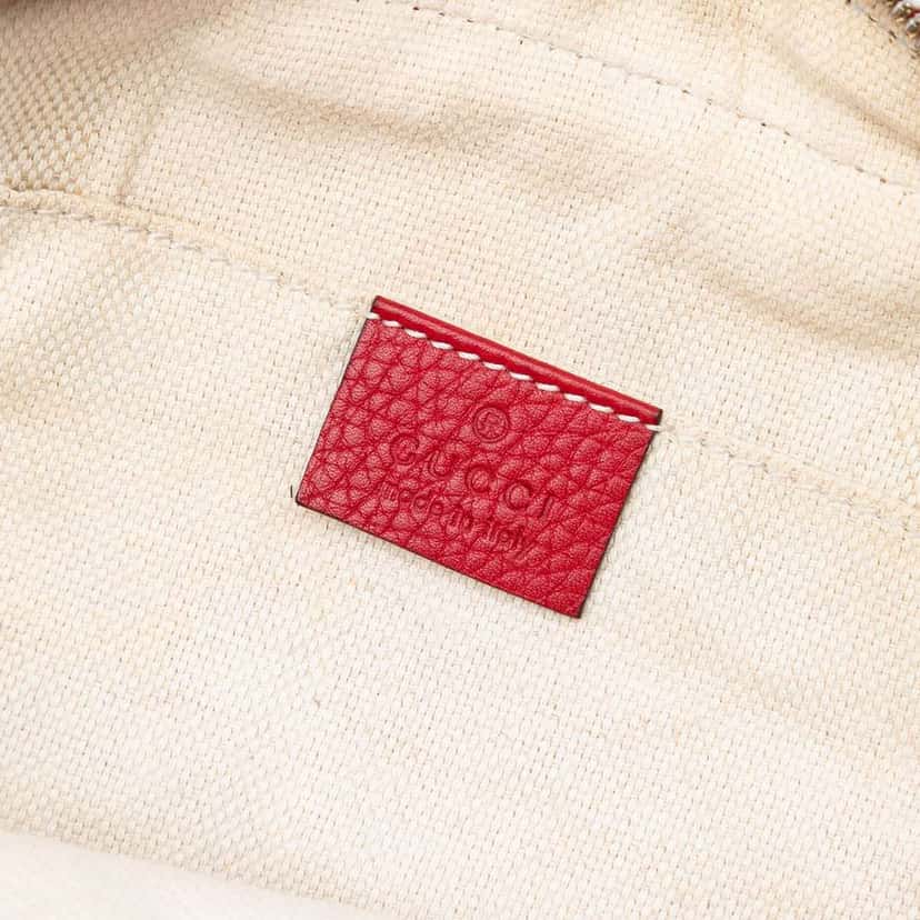 Gucci Leather Soho Disco Crossbody Red Leather Good condition - Box View