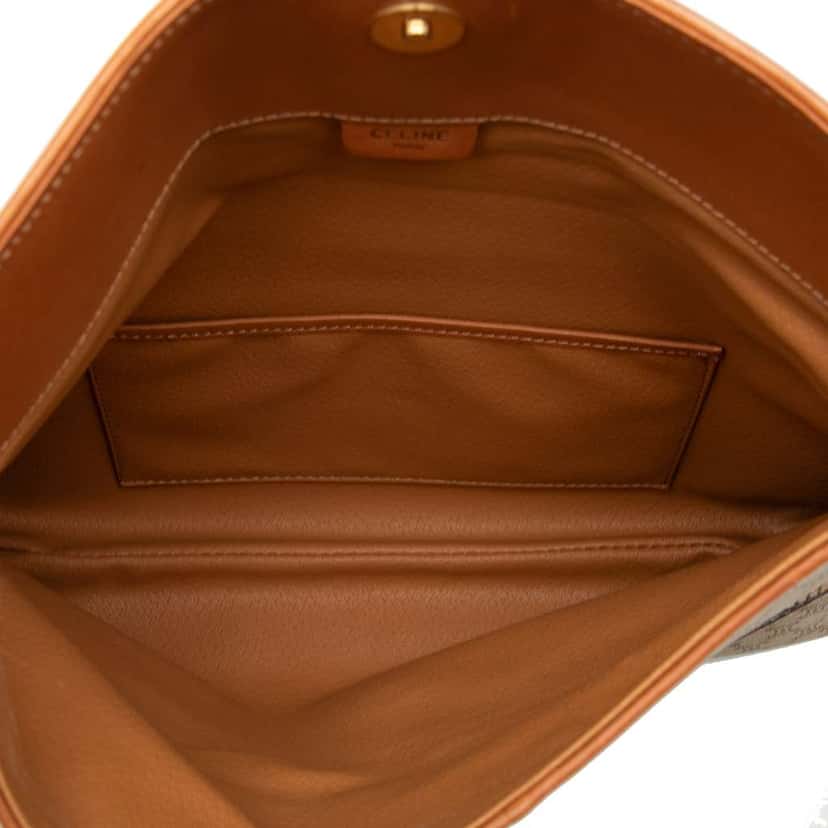 Celine Macadam Coated Canvas Clutch Brown Canvas Good condition - Model View