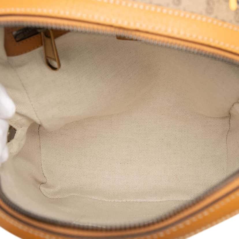 Gucci Disney Small Micro GG Supreme Mickey Mouse Dome Backpack Brown Canvas Good condition - Model View